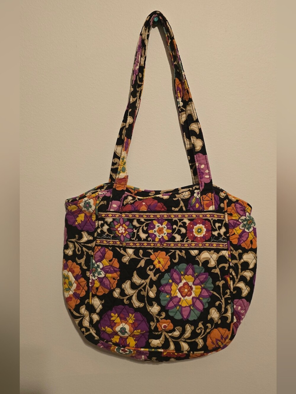 Vera Bradley Quilted Cotton Tote Bag (Suzani Pattern)